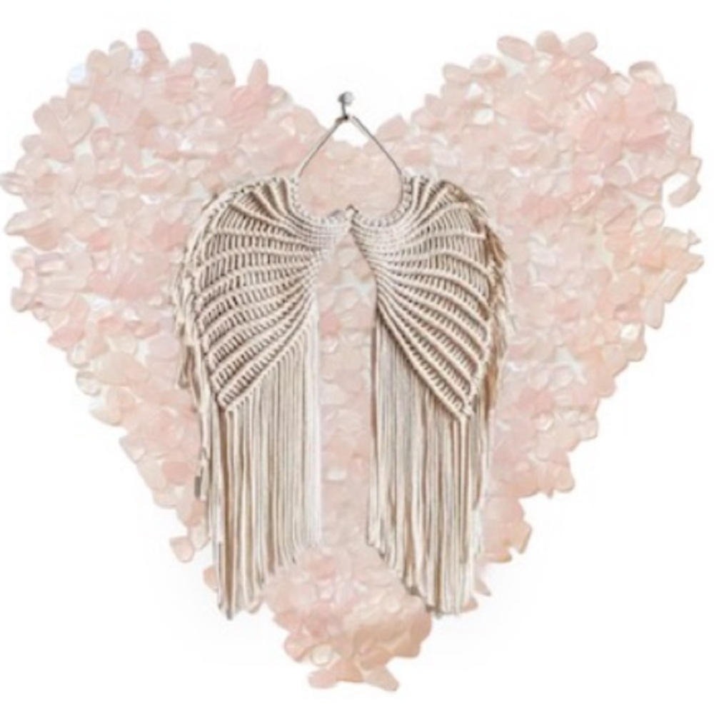 Angel Wings Boho Macramé Wall Hanging, Small - Picture 8 of 12